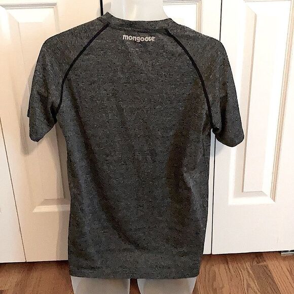 Mongoose Cycling Bicycle Shirt Grey Black Athletic Small S - EUC - Picture 5 of 6